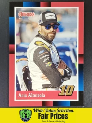 2021 Panini Donruss NASCAR Retro 1988 Red /299 Aric Almirola #134 - Image 1 of 2