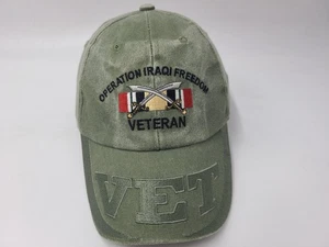 Mütze Kappe Operation Iraqi Freedom Veteran Adler Wappen Riemen hinten verstellbar Tierarzt Herren - Bild 1 von 11