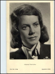 DDR Postkarte Kino Bühne Film Foto Verlag  Schauspielerin Hansi Wendler - Bild 1 von 1