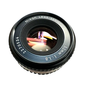 Nikon Series E MF 50mm f/1.8 AI-s Pancake Prime Lens-BLACK - Picture 1 of 5