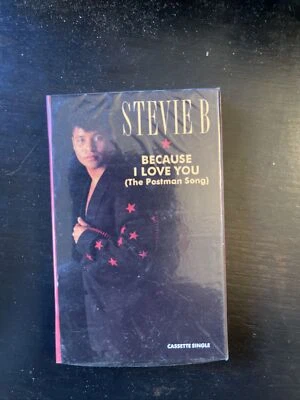 Sealed Stevie B Because I Love You Cassette Single 1990 - Image 1 of 4