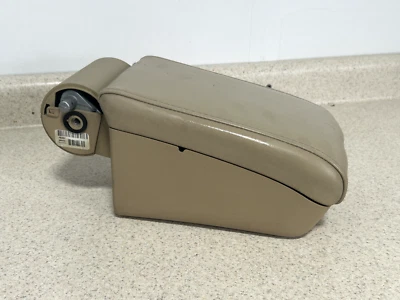 2003-2007 Cadillac CTS Center Console Leather Armrest Lid Storage Bin Beige OEM - Image 1 of 4