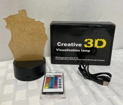 3D Creative Visualization L RGB Lamp With Remote - Image 1 of 4
