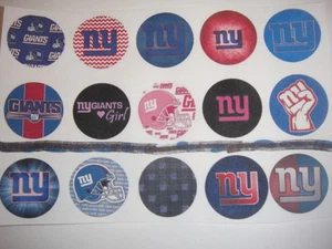 New York Giants mezcla botones traseros planos o insignias alfiler cabujones embellecer imanes - Imagen 1 de 5