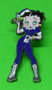 Betty Boop Character Small Enamel Pin Badge Tray Server Waitress Theme - Picture 1 of 6