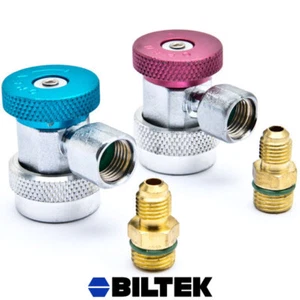 Quick Coupler R134A Adapters High/ Low for A/C Air Condition Manifold Car Auto - Picture 1 of 3