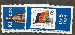 DDR MNH ** 1613-4 SC 1240 & B160 Natl Youth Stamp Expo - Picture 1 of 1