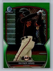 2023 Bowman Draft Rayner Arias  Green Chrome /99  Giants