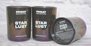 3 YANKEE CANDLE FRIDAY COLLECTIVE STARLUST SAGE SINGLE WICK CANDLE 8 OZ NEW
