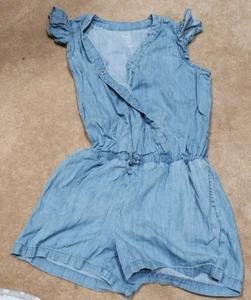Wonder Nation Girls Ruffle Sleeve Romper xl 14-16 - Picture 1 of 5