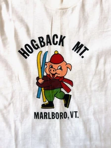 T-shirt sci Hogback Mountain Marlboro Vermont vintage anni 70 80 ragazzo tg 14 - Foto 1 di 4