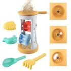 5 Pieces Beach Sand Toy with Sand Sifter, Sand Tools, Sand Casting Sandbox Toy