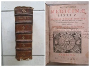 SENNERT : INSTITUTIONUM MEDICINAE, 1631. Médicaments, chimie, alchimie, incubes. - Imagen 1 de 23