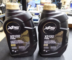 2 QT XPS Marine XD100 Synthetic Oil BRP Evinrude E-TEC Direct Injection Outboard - Picture 1 of 2