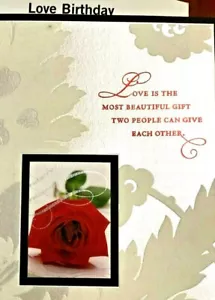 LOVE BIRTHDAY Cards for "Your LOVE" XL Size Cards for WIFE / HUSBAND Hallmark 3 - Picture 1 of 30