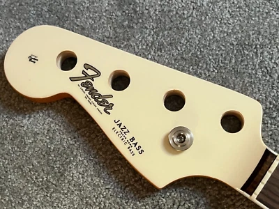 lefty Fender American Vintage II '66 Jazz bass neck white READ - Image 1 of 4