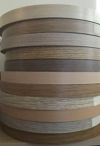 22mm Pre-Glued Iron On Edging Melamine Veneer Tape Beech,Maple,Oak,Walnut&more - Picture 1 of 48