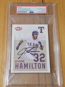 Josh Hamilton Signed AUTO Print Texas Rangers MVP PSA DNA - Picture 1 of 1