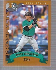 2002 Topps Traded Baseball #T207 Matt Erickson RC