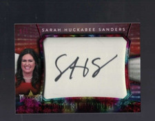 Decision 2020 SARAH HUCKABEE SANDERS  SIGNED CUT AUTO #5/5
