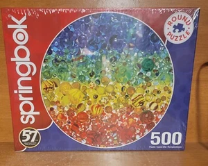Springbok ILLUMINATED MARBLES 500 pc Round Jigsaw Puzzle, 2020, New, Sealed - Picture 1 of 7
