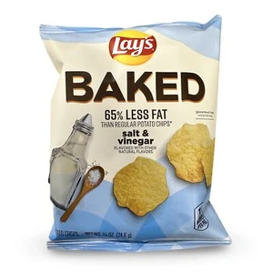 Baked Lay's Salt & Vinegar Baked Potato Chips Value Pack .88 Ounce Bag | Pack of - Picture 1 of 5