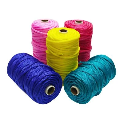 Nylon Knot Beading Braided Thread Cord Rope Spool Multicolor 4mm Pack of 5 - Image 1 of 4
