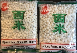 1.75 LBS Tapioca Pearl Large size White Boba Tea 14oz x 2 Free Shipping 800GR - Picture 1 of 3