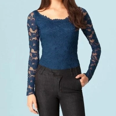 Hale Bob Women’s  Lace Thong Bodysuit Size Medium New With Tags Feminine - Image 1 of 4