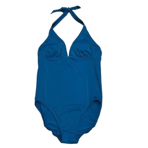 Lands End Halter One Piece Swimsuit Size 8 - Picture 1 of 9