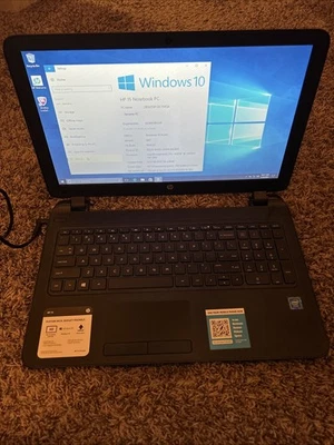 HP 15 Notebook Model RTL8188EE Tested And Working. Includes Charger 4G Ram - Image 1 of 4