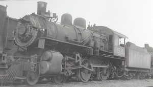 Vintage Black & White Railroad Locomotive #52 Photo by Vollrath 8x5 1914 - Picture 1 of 3