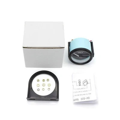 2" 52mm Universal LED Voltmeter Voltage Gauge Panel Meter For 12V Car Motorcycle - Image 1 of 4