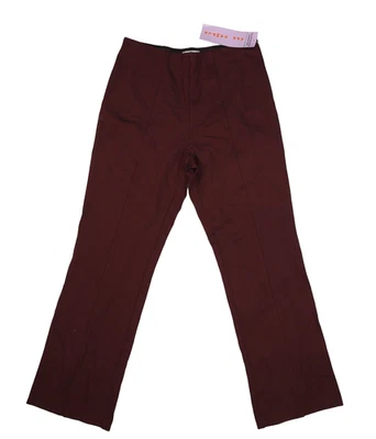 Nanette Lepore Pants Womens Medium Bitter Chocolate Brown Straight Leg Sample - Image 1 of 4