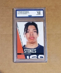 Graded Gem Mint 10 High School Prospect Rookie 2023 TYRAN STOKES - Picture 1 of 2
