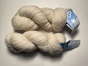 Lot of 2 Cloudborn Fibers Highland Fingering in Oatmeal Heather - Picture 1 of 3