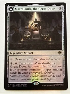 Magic The Gathering Las Cavernas Perdidas de Ixalan Matzalantli, la Gran Puerta Lámina 0256 Casi Nuevo Raro - Imagen 1 de 2