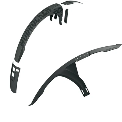 Premium Black MTB Clip-On Mudrocker Fenders Bundle for 29x3.0 Wheels Front & - Image 1 of 3