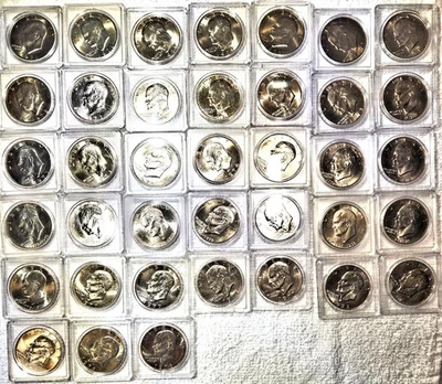 Eisenhower Dollar 38-Coin Set - Clad - 1971 to 1978 - Image 1 of 4