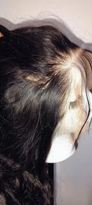 Custom High Quality Sexy 28'' Human Hair Front Lace Wig 1B 13X6 - Picture 1 of 15