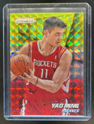 2014-15 Prizm Yao Ming Prizms Yellow and Red Mosaic #240 Rockets - Image 1 of 2