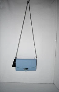 Lauren Ralph Lauren Leather Medium Adair Crossbody Bag in Estate Blue #431902100 - Picture 1 of 6