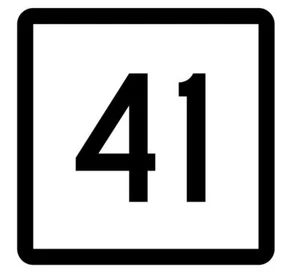 Connecticut State Highway 41 Aufkleber Sticker R5081 Highway Route Schild - Bild 1 von 1