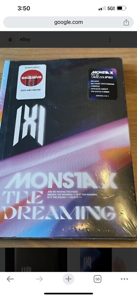 New: MONSTA X - The Dreaming CD (Deluxe Version I) Target Limited Edition Foto 1 de 1