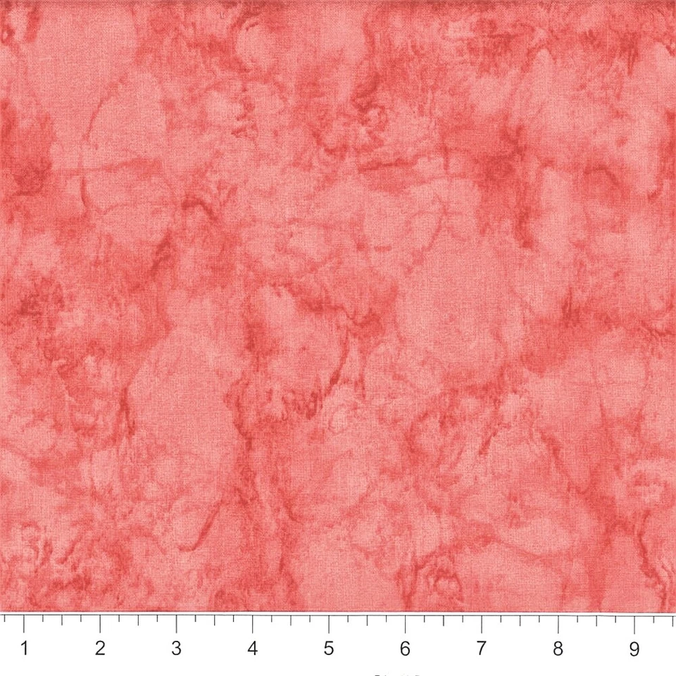 Coral Marble Stone 100% Cotton Fabric by the 1/4 yard - Image 1 of 1