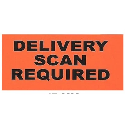 GRENDLE Delivery Scan Required Me Confirmation Sticker Royal Mail Label Large Letter