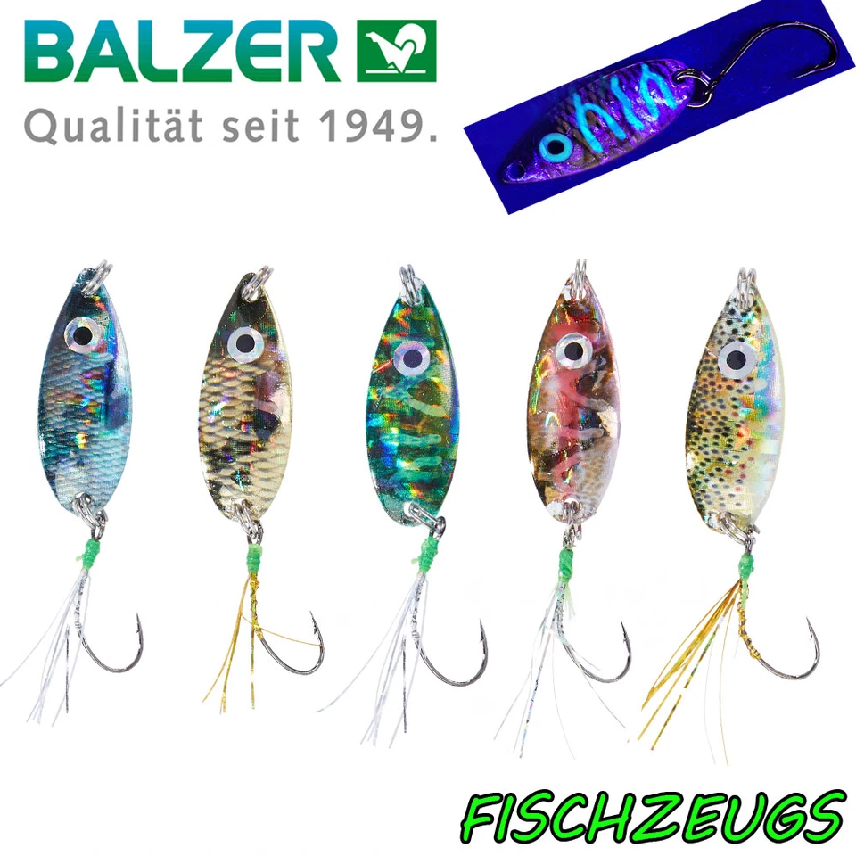 Balzer Spoon UV Confidential Forelle Forellenköder Glitter Raubfisch Trout 2g - Bild 1 von 1