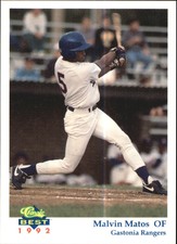 1992 Gastonia Rangers Classic/Best #23 Malvin Matos