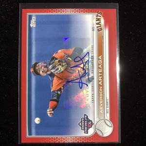 2022 Topps Pro Debut RED AUTO PD200 Aeverson Arteaga SF Giants Autograph /10