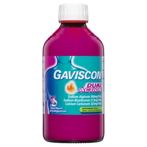 Gaviscon Dual Action 600mL Oral Liquid Suspension - Peppermint Heartburn - Picture 1 of 3